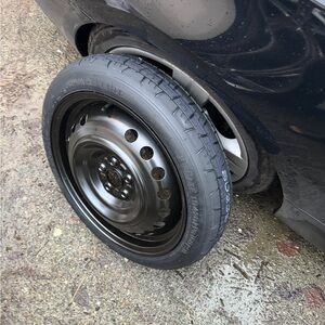Black Steel Wheel , spare tire